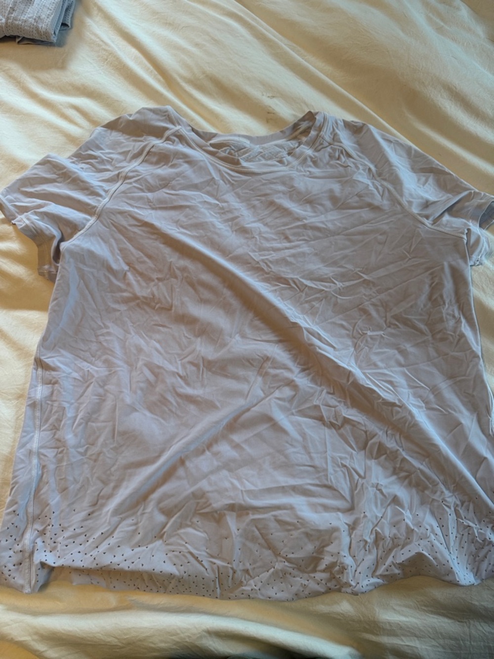 lululemon athletica Pale Lavender Short Sleeve fast pace shirt